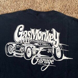 Hot Rod Car Racing T-Shirt Gas Monkey Garage Vintage Style Black XL 2000s Grunge